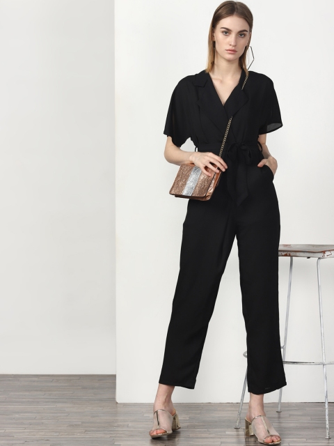 

Miss Bennett Black Solid Basic Jumpsuit