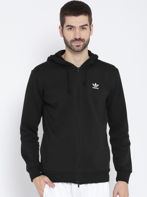 

ADIDAS Originals Black TRF FLC Hooded Sweatshirt with Printed Back