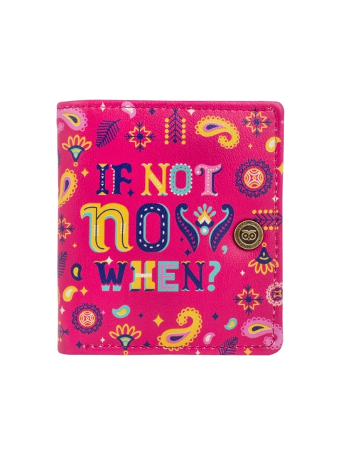 

Chumbak Women Pink Printed Two Fold Wallet