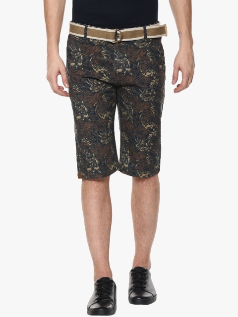 

Crimsoune Club Men Brown Printed Shorts, Navy blue