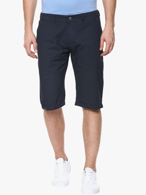 

Crimsoune Club Navy Printed Chino Shorts, Navy blue