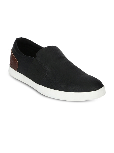 

Bond Street By Red Tape Men Black Slip-On Sneakers