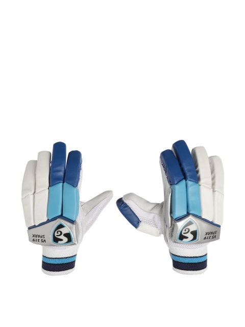 

SG Kids Blue & Whiet VS 319 Spark Cricket Batting Gloves, White