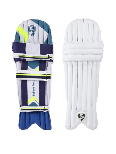 

SG White Optipro Batting Legguards - Youth