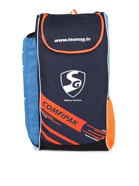 

SG Unisex Navy Blue & Orange Comfipak Large Kit Bag