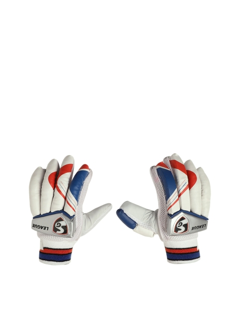 

SG Men White & Red League Right Hand Batting Gloves BAG0206