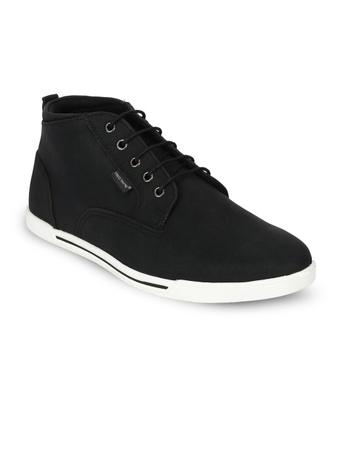 

Red Tape Men Black Solid Synthetic High-Top Flat Boots