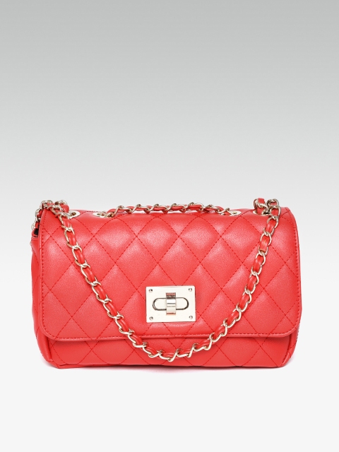 

DOROTHY PERKINS Red Quilted Shoulder Bag