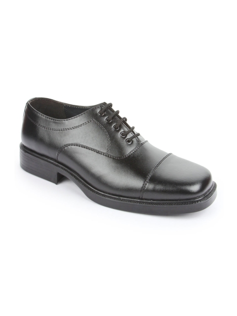 

Liberty Men Black Solid Oxford Shoes