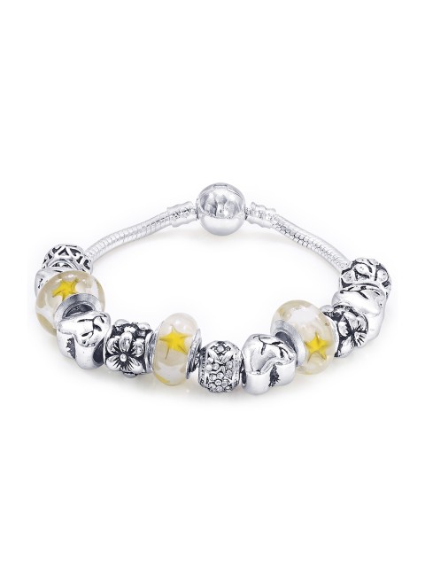 

Peora Yellow Brass Elasticated Bracelet