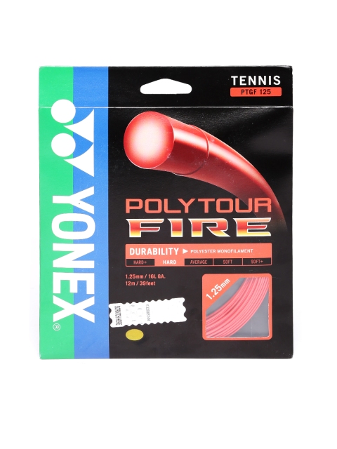 

Yonex Unisex Red Poly Tour Fire Tennis Strings