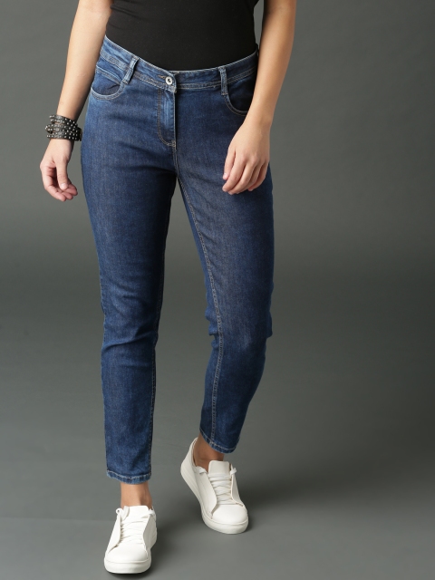 

Roadster Women Blue Skinny Fit Mid-Rise Clean Look Stretchable Jeans