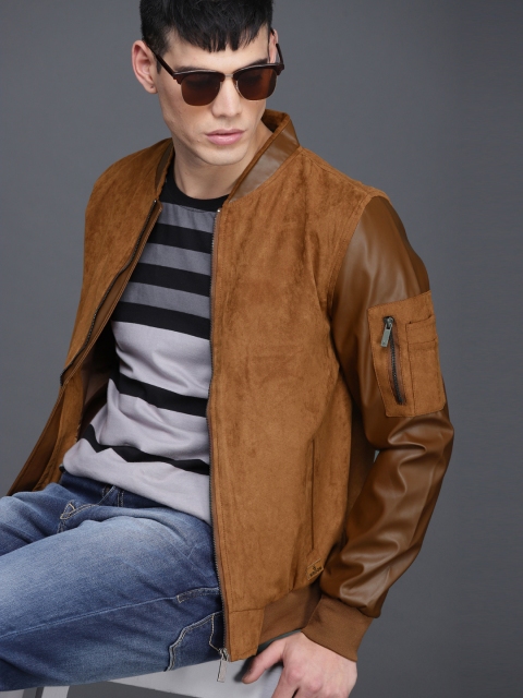 

WROGN Men Brown Solid Bomber