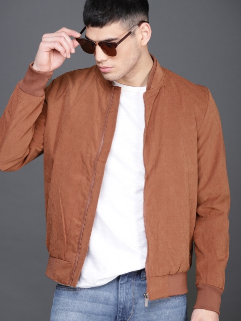 

WROGN Men Tan Solid Bomber