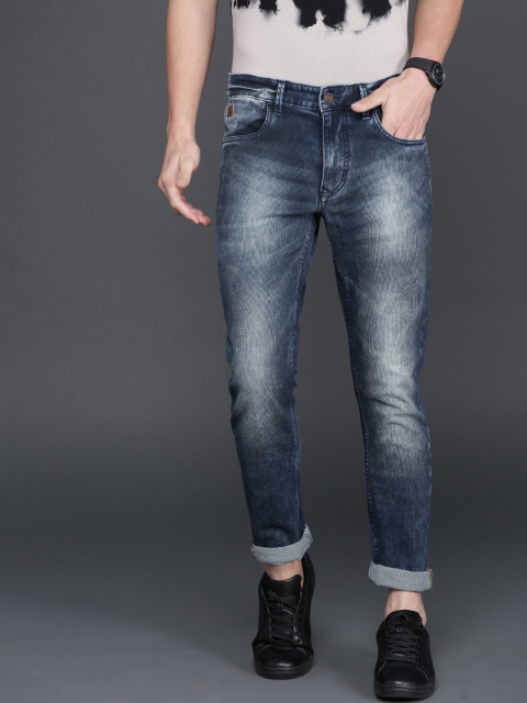 

WROGN Men Blue Skinny Fit Mid-Rise Clean Look Stretchable Jeans