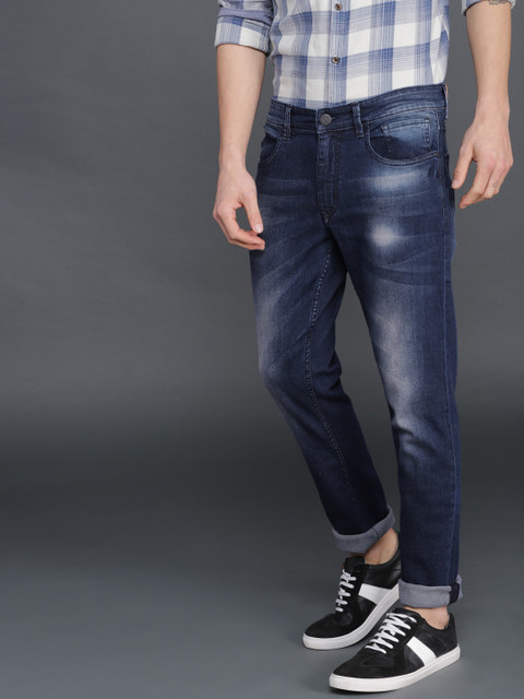 

WROGN Men Blue Skinny Fit Mid-Rise Clean Look Stretchable Jeans