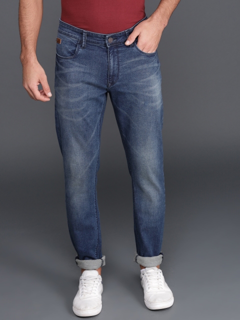 

WROGN Men Blue Slim Fit Mid-Rise Clean Look Stretchable Jeans