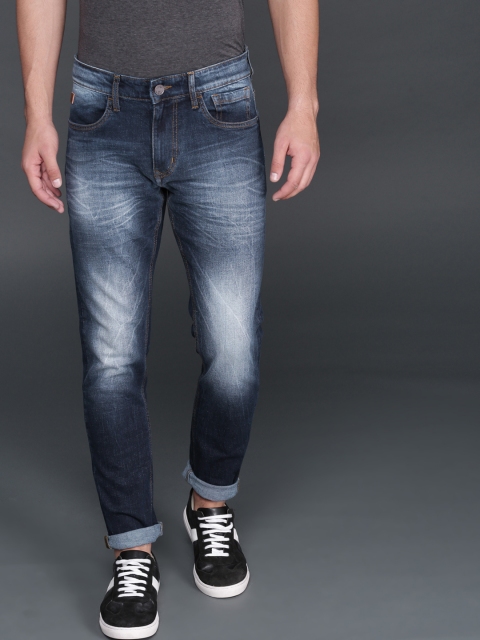 

WROGN Men Blue Slim Fit Mid-Rise Clean Look Stretchable Jeans