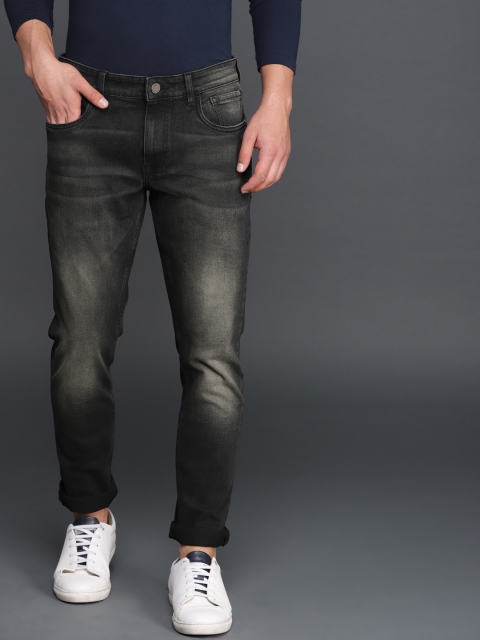 

WROGN Men Black Slim Fit Mid-Rise Clean Look Stretchable Jeans