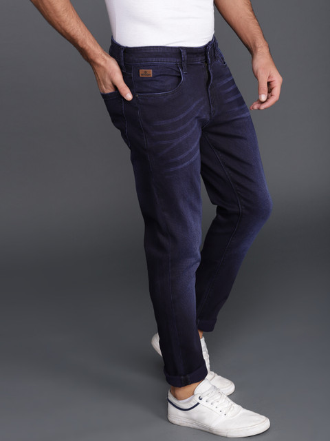 

WROGN Men Blue Slim Fit Mid-Rise Clean Look Stretchable Jeans