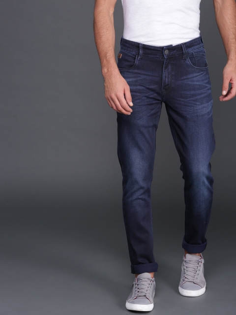 

WROGN Men Blue Slim Fit Mid-Rise Clean Look Stretchable Jeans
