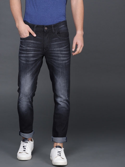 

WROGN Men Blue Slim Fit Mid-Rise Clean Look Stretchable Jeans