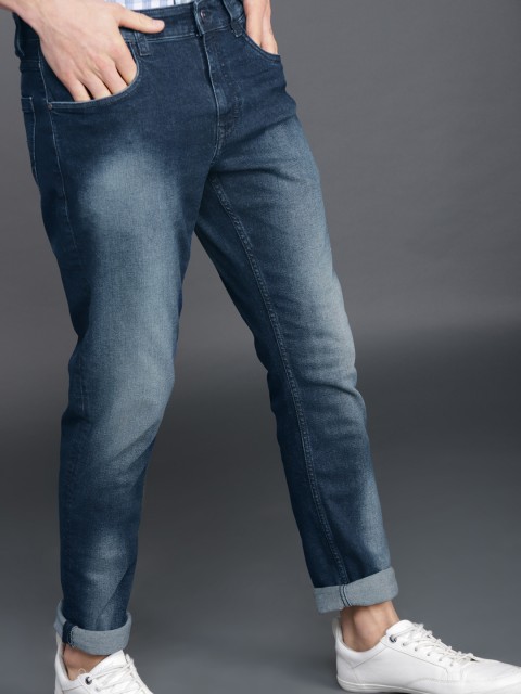 

WROGN Men Blue Slim Fit Mid-Rise Clean Look Stretchable Jeans