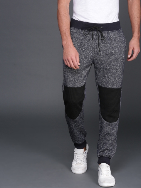 

WROGN Men Navy Blue Regular Fit Solid Joggers