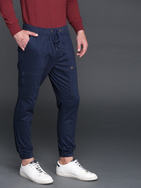 

WROGN Men Navy Blue Joggers
