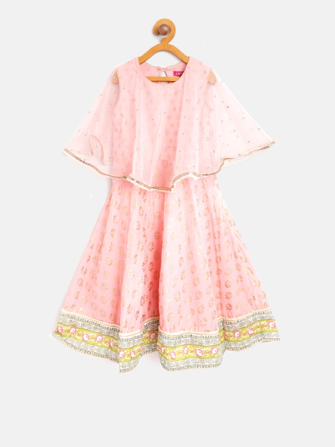 

Biba Girls Pink Printed A-Line Dress