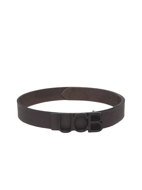 

United Colors of Benetton Men Coffee Brown Leather Solid Belt