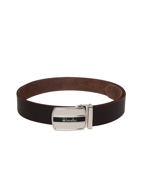 

United Colors of Benetton Men Coffee Brown Solid Leather Belt