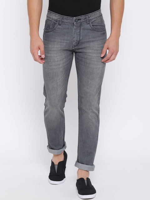 

FEVER Men Grey Slim Fit Mid-Rise Clean Look Stretchable Jeans