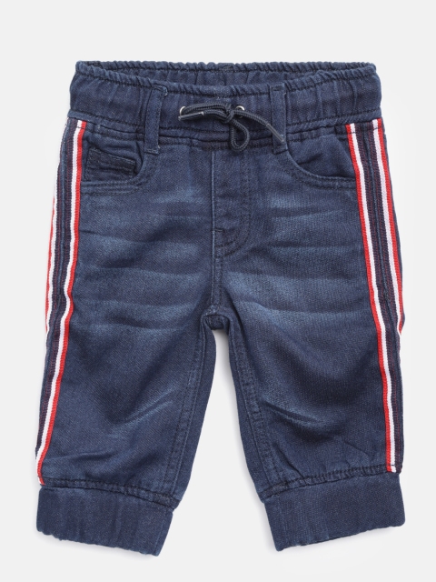 

United Colors of Benetton Boys Navy Blue Regular Fit Solid Joggers
