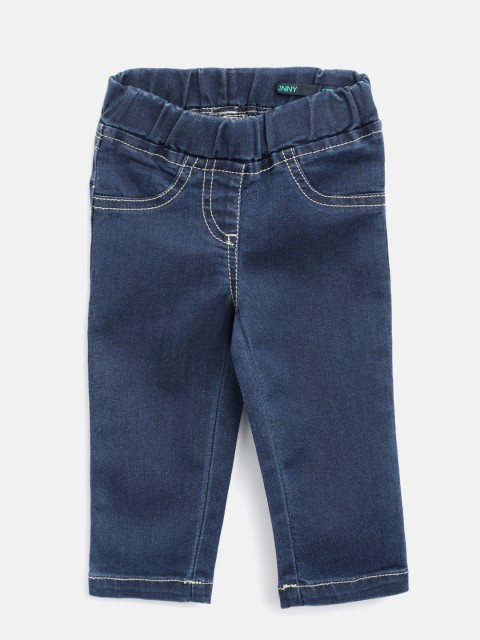 

United Colors of Benetton Girls Navy Blue Jeggings