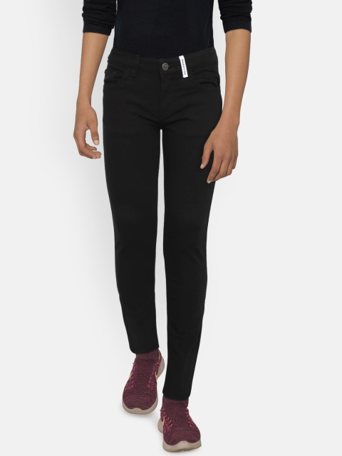 

United Colors of Benetton Boys Black Slim Fit Mid-Rise Clean Look Stretchable Jeans