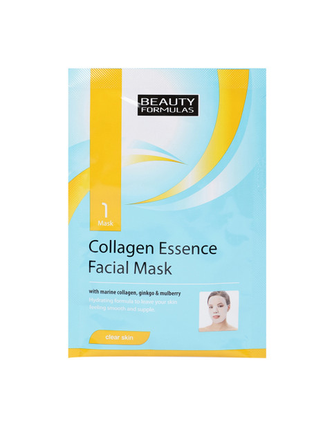 

BEAUTY FORMULAS Unisex Collagen Essence Facial Mask, Blue