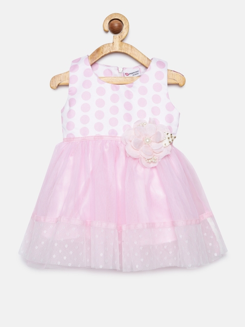 

Peppermint Girls Pink Printed Fit and Flare Dress