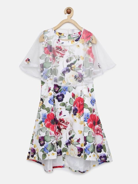 

Peppermint Girls Multicoloured Printed A-Line Dress, Multi