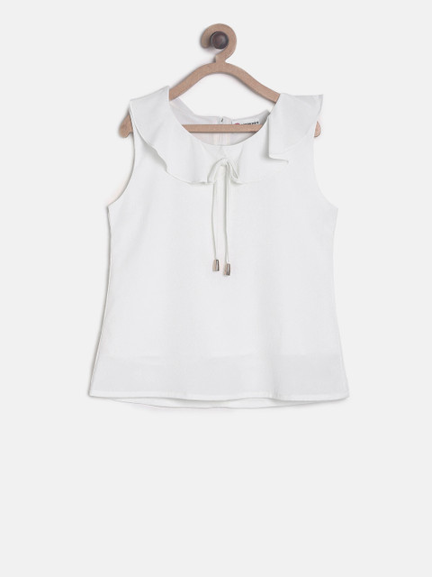 

Peppermint Girls Off-White Solid Top