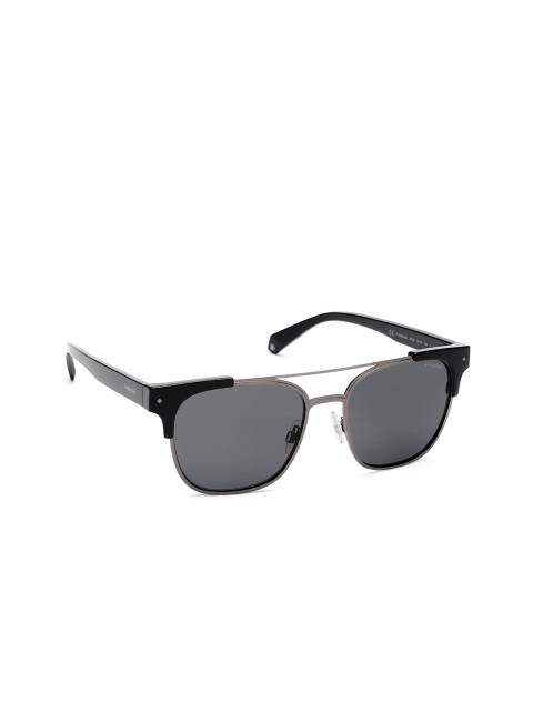 

Polaroid Unisex Browline Sunglasses PLD 6039/S/X 807 54M9, Grey