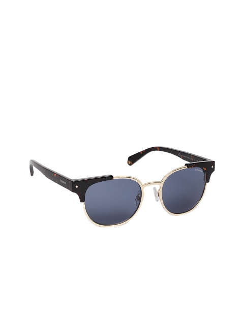 

Polaroid Unisex Oval Sunglasses, Blue