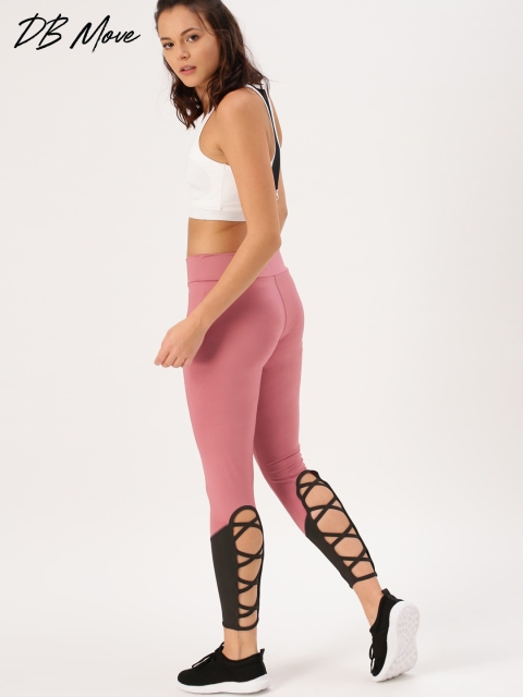 

DressBerry Women Pink Solid Tights