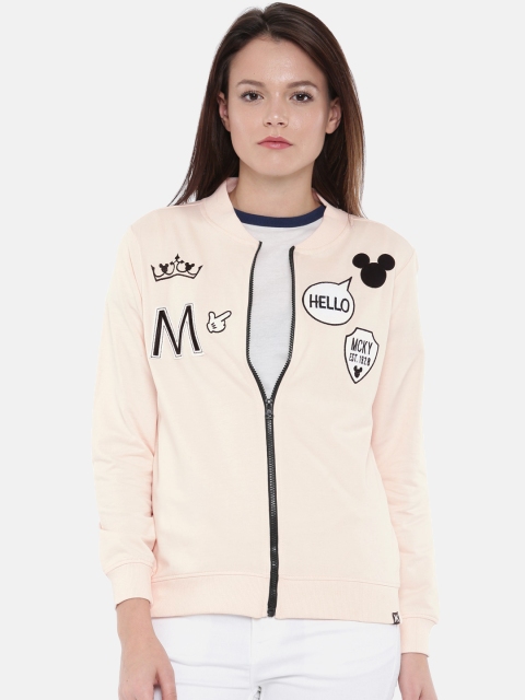 

Kook N Keech Disney Women Peach-Coloured Solid Sweatshirt