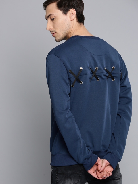 

Kook N Keech Men Navy Blue & White Printed Sweatshirt