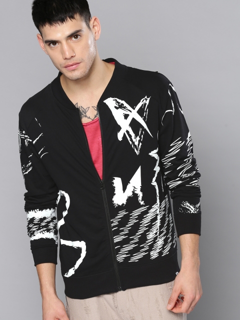 

Kook N Keech Men Black Printed Sweatshirt
