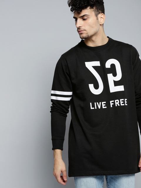 

Kook N Keech Men Black Printed Sweatshirt
