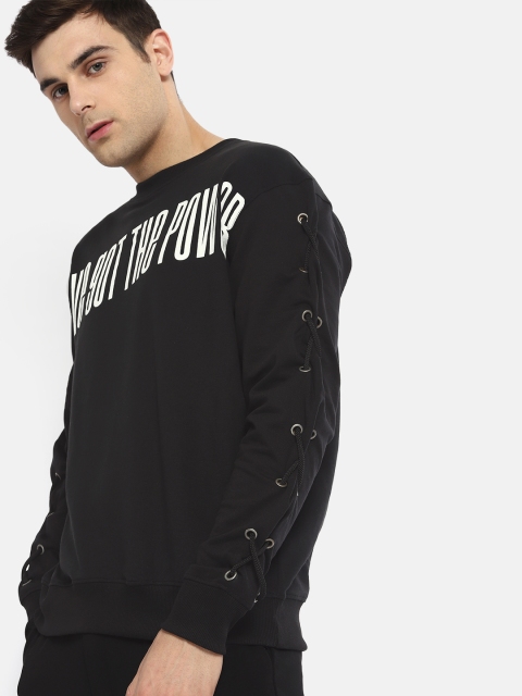 

Kook N Keech Men Black Printed Sweatshirt