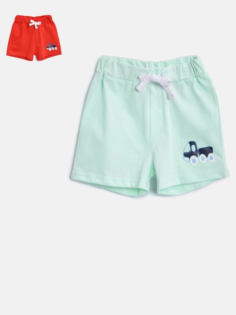 

TAMBOURINE Boys Pack of 2 Assorted Solid Regular Fit Shorts