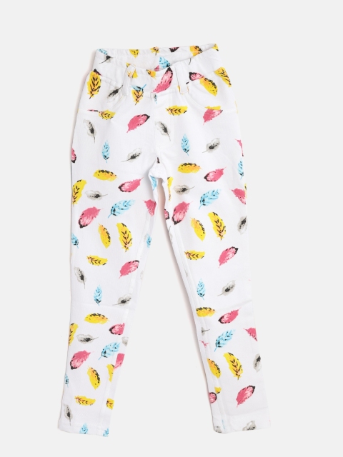 

TAMBOURINE Girls Multicoloured Printed Treggings, Multi